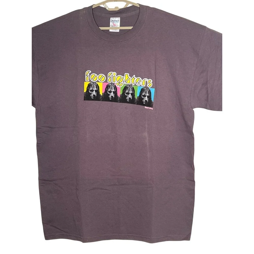 Foo Fighters Band Tee Gildan Ultra Cotton Heavyweight XL 100% Cotton Graphic Shi